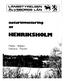 Föreliggande arbete, Naturinventering av Henriksholm, utfördes år 1973 av Martin Hofsten och Christina Åström på uppdrag av länsstyrelsen.