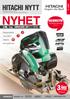 NYHET HITACHI NYTT 3 ÅRS KOLBORSTFRI 4.190,- *5.238,- CIRKELSÅG 18V C 18DBL. Fokusprodukter Tool ONLY Tillbehör och mycket mer...