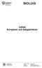 BIOLOGI. Lokala Kursplaner och betygskriterier. Ekholmsskolan. Telefon expedition: Telefax: Epostadress: Webbplats: