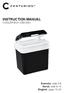 INSTRUCTION MANUAL COOLER BOX (CBX350)