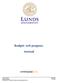 Budget- och prognos- manual HYPERGENE EOS. Sektionen Ekonomi juli 2015 Servicedesk Tfn: +46(0)46-222 90 00 E-mail: servicedesk@ldc.lu.