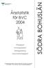 SÖDRA BOHUSLÄN. Årsstatistik för BVC 2004. Årsrapport Amningsstatistik Rökregistrering Vaccinationsrapport