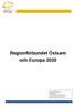 Regionförbundet Östsam och Europa 2020