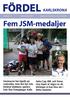 Nummer 3 September 2007 Utgiven av Karlskrona Tennisklubb. Fem JSM-medaljer