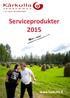 Serviceprodukter 2015