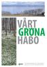 Grönstrukturplan för Habo tätort VÅRT GRONA HABO