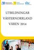 UTBILDNINGAR VÄSTERNORRLAND VÅREN 2014