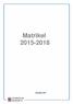 Matrikel 2015-2018 November 2015