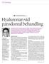 Hyaluronan vid parodontal behandling