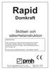 Rapid. Domkraft. Skötsel- och säkerhetsinstruktion