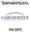 SORTIMENTSLISTA VÅR 2015