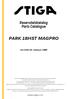 Reservdelskatalog Parts Catalogue PARK 18HST MAGPRO. 13-1448-19 - Season 1996