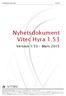 Nyhetsdokument Vitec Hyra 1.53