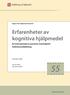 Erfarenheter av kognitiva hjälpmedel