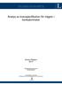 EXAMENSARBETE. Analys av kravspecifikation för trägolv i konkalorimeter. Simon Nilsson 2014. Brandingenjörsexamen Brandingenjör