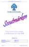 Policydokument över scoutmärken för Hammarstrand Scoutkår, SSF