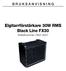 B R U K S A N V I S N I N G. Elgitarrförstärkare 30W RMS Black Line FX30 Artikelnummer 7655-0021