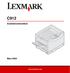 C912. Installationshandbok. Mars 2003. www.lexmark.com