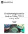 Kvalitetsrapport för läsåret 2014/2015