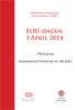 FoU-dagen 3 April 2014