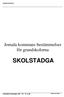 Jomala kommun. Jomala kommuns bestämmelser för grundskolorna SKOLSTADGA. februari 27, åååå. Fastställd skolstadga 1997-03 - 18 / 30