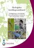 Ekologiska landskapssamband. Kartläggning av de stödjande ekosystemtjänsterna habitat för arter och genetisk variation