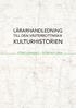 LÄRARHANDLEDNING TILL DEN VÄSTERBOTTNISKA KULTURHISTORIEN FÖRDJUPNING FÖRHISTORIA