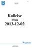 Kallelse TNau 2013-12-02