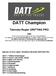 DATT Champion. Tekniska Regler DRIFTING PRO