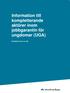 Information till kompletterande aktörer inom jobbgarantin för ungdomar (UGA)