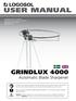 user manual grindlux 4000 Automatic Blade Sharpener Bruksanvisning i original. artikelnr. / article no: 0458-395-2140