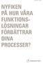 PROCESS / OEM NYFiKEN på hur VårA FuNKtiONS- lösningar FörBättrAr DiNA processer?