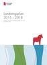 Landstingsplan 2015 2018. Antagen av landstingsfullmäktige 2014-06-16-17, 59 Dnr LD14/01427