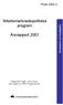 Arbetsmarknadspolitiska program. Årsrapport 2001