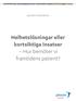 Janssen Nyhetsbrev. Helhetslösningar eller kortsiktiga insatser Hur bemöter vi framtidens patient?