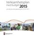 Verksamhetsplan. med budget. och ekonomisk planering för 2016 2017. Utkast 22 oktober