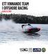 ETT VINNANDE TEAM I OFFSHORE RACING CLASS 3C 2012