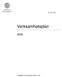 UFV 2007/656. Verksamhetsplan. Fastställd av konsistoriet 2007-11-06