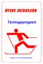 Tävlingsprogram Distrikt, riks och VC-tävlingar 2000-2001