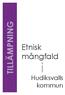 TILLÄMPNING. Etnisk mångfald. Hudiksvalls kommun