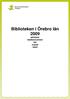 Biblioteken i Örebro län 2009 adresser telefonnummer fax e-post www