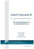 VERKTYGSLÅDA. Från sårbarhetsbedömning till sårbarhetshantering. Anna Jonsson Erik Glaas Karin André Louise Simonsson FÖR KLIMATANPASSNINGSPROCESSER