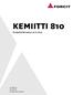 KEMIITTI 810. Produktinformation 27.8.2013. Tel +358 (0)207 440 400. OY FORCIT AB www.forcit.fi