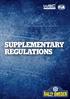 SUPPLEMENTARY REGULATIONS