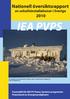 IEA PVPS. Nationell översiktsrapport. av solcellsinstallationer i Sverige