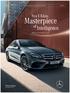 Hela denna bilaga är en annons från Mercedes-Benz. Nya E-Klass. Masterpiece. of Intelligence. Välkommen på lanseringshelg 9 10 april.