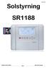 2012.03-18 Solstyrning SR1188. Upphovsrättsskyddad Sida 1. Electrotec Energy