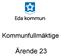 Kommunfullmäktige. Ärende 23