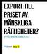 export till priset AV MÄNSKLIGA rättigheter?