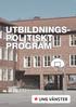 UTBILDNINGSPOLITISKT PROGRAM